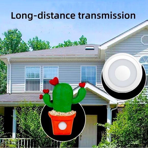 Wireless Doorbell No Battery Required, Self-Powered Door Chime Kit NWT - Picture 1 of 9